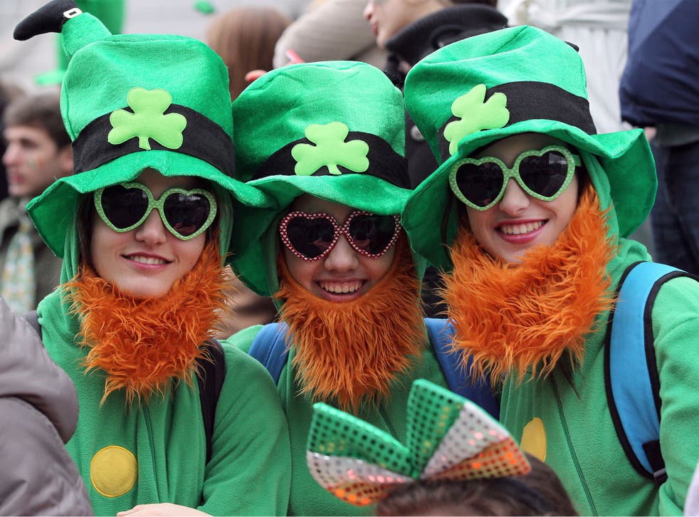 Revellers celebrate St Patrick's Day in Dublin