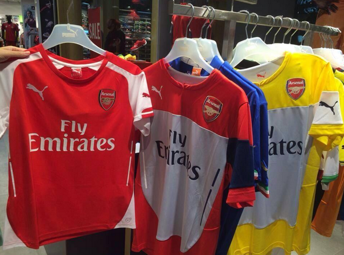New Arsenal kit: Gunners' Puma shirt leaked online by fan in Macau ...
