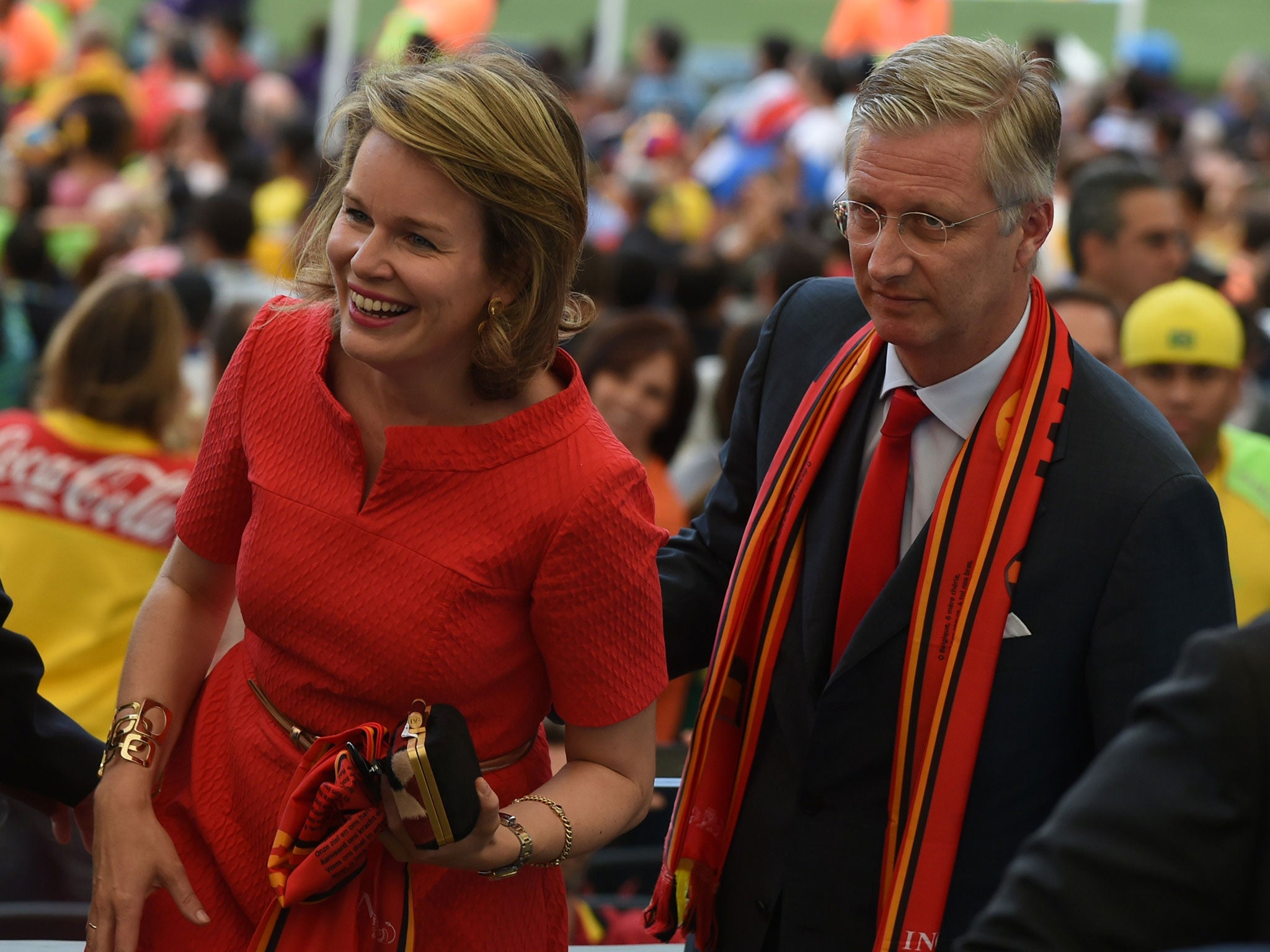 Queen Mathilde of Belgium made a gaffe when congratulating the squad for qualifying