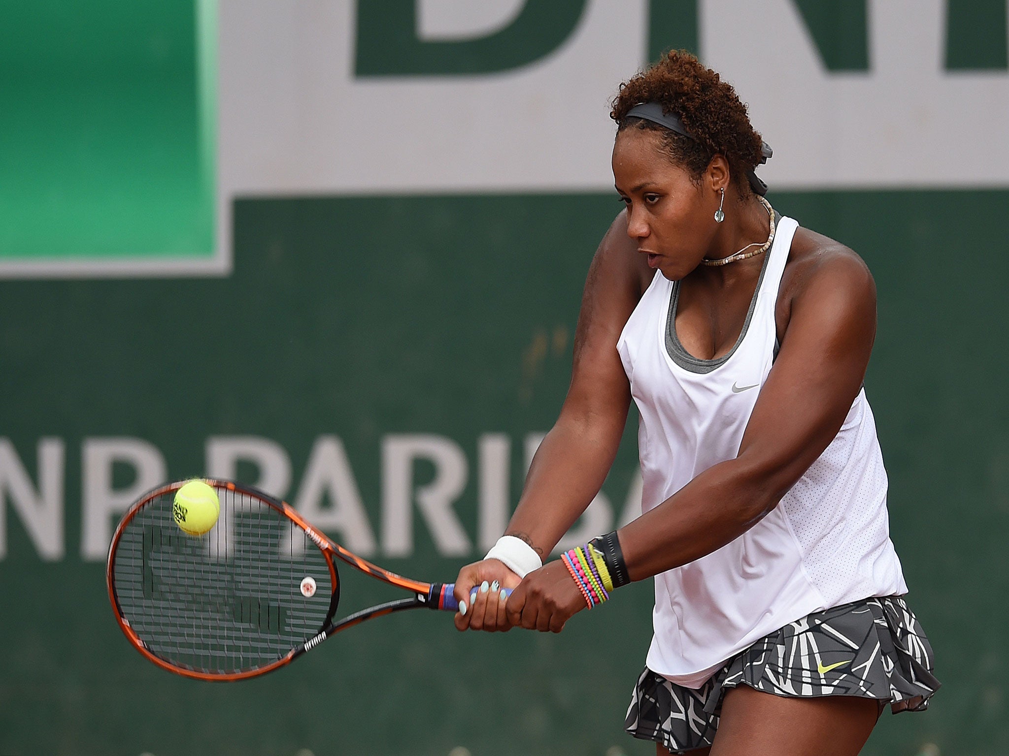 American teenager Taylor Townsend, who is making her debut at Wimbledon