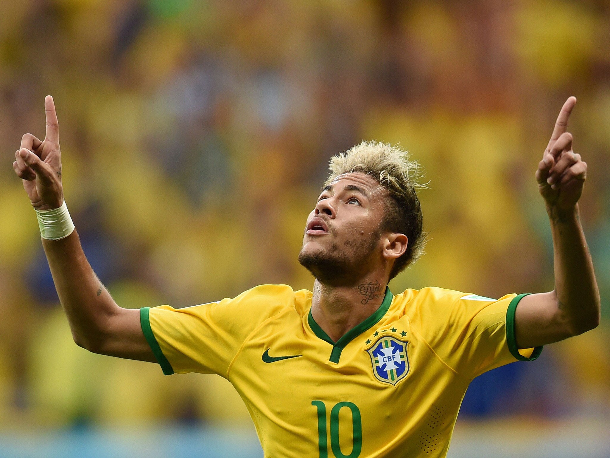 Neymar is arguably the player with the most pressure on his shoulders at the World Cup