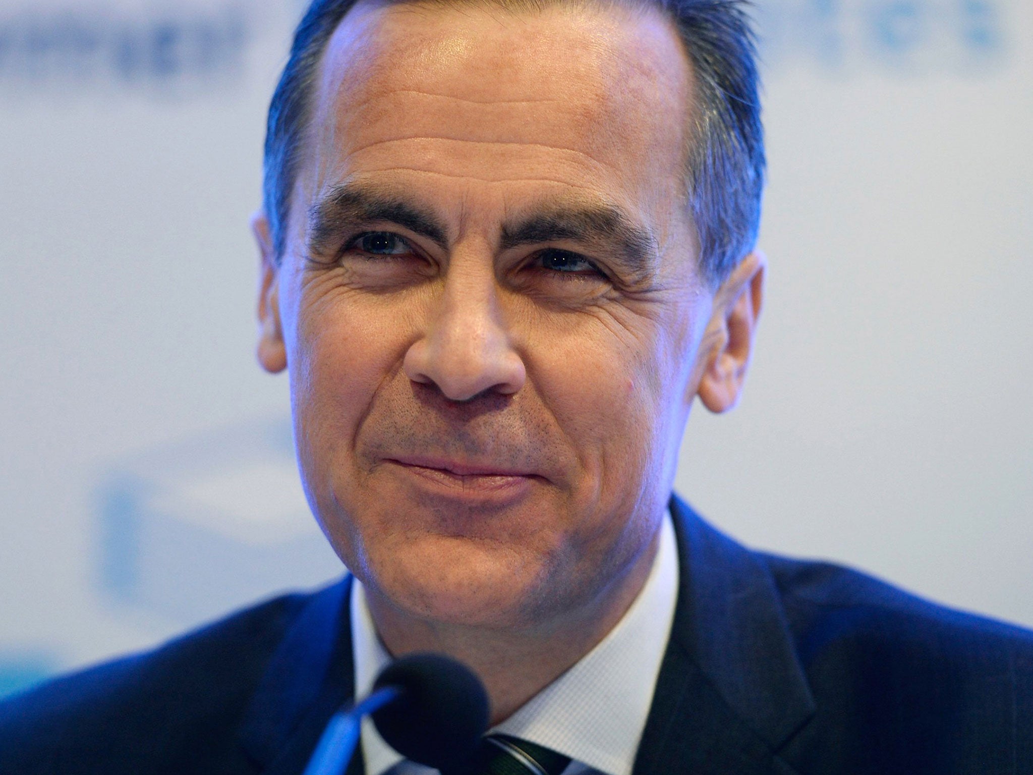 Governor of the Bank of England Mark Carney speaks at a news conference