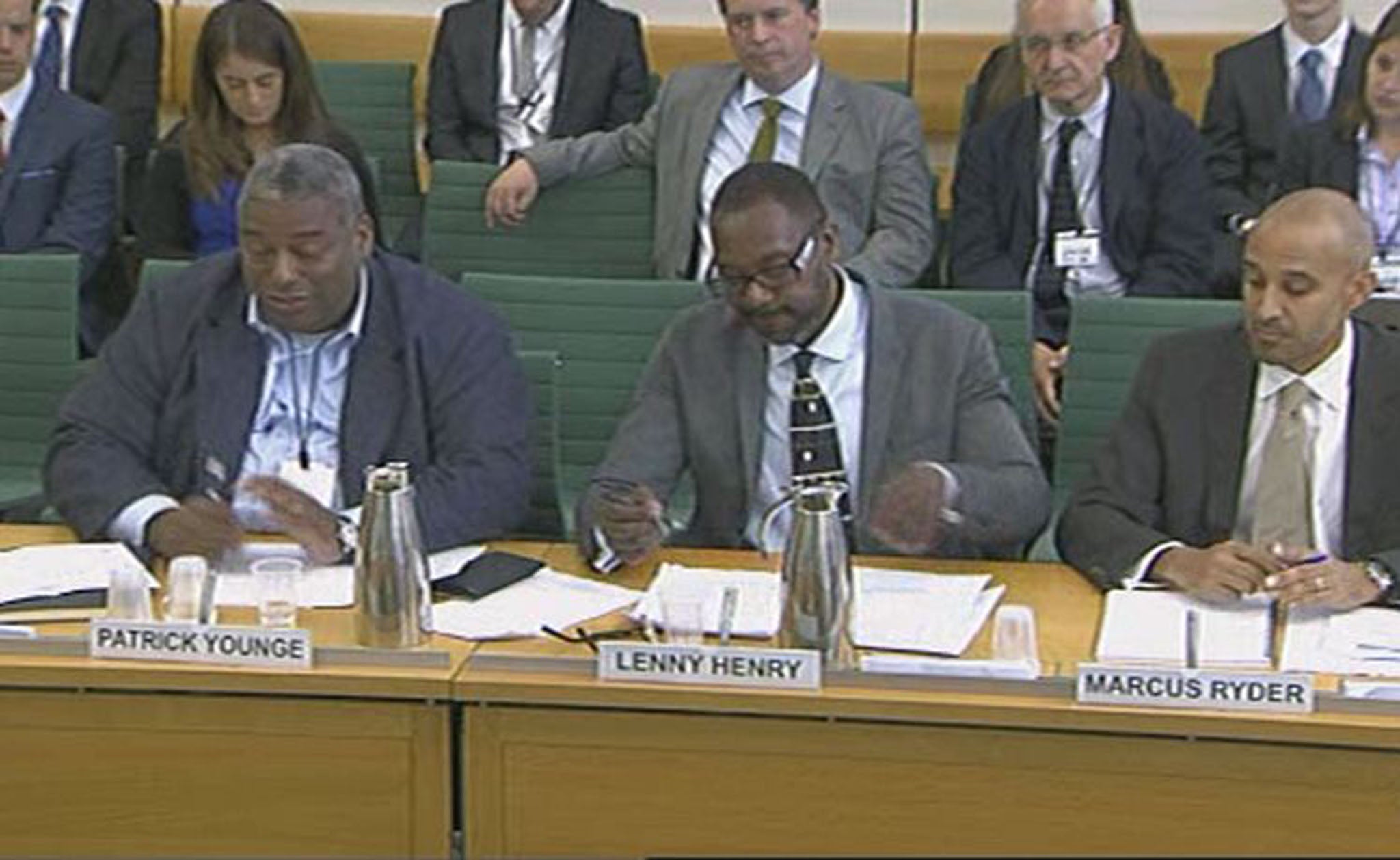 Lenny Henry gives evidence about BBC diversity as part of a Commons inquiry into the future of the broadcaster