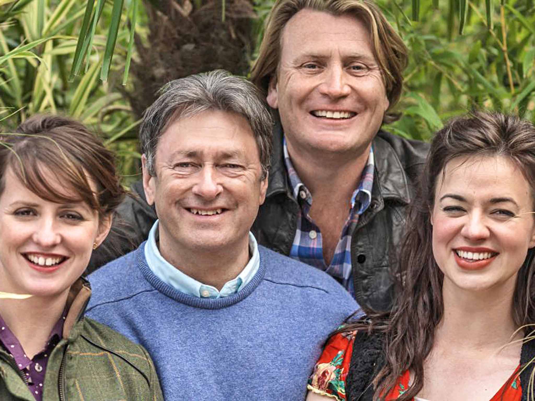 Rescue squad: Alan Titchmarsh with Katie Rushworth, David Domoney and Frances Tophill