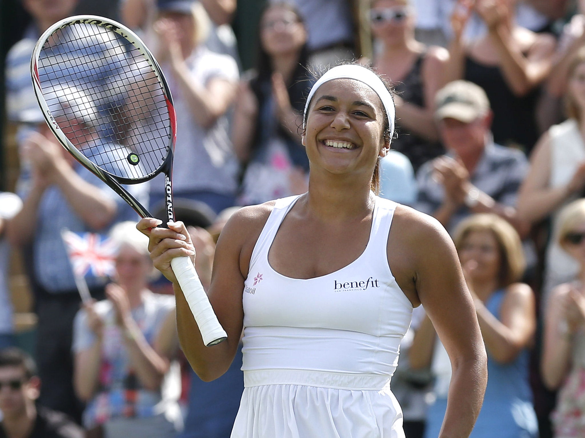 ‘I enjoy everything that comes with it,’ says Heather Watson of playing at Wimbeldo