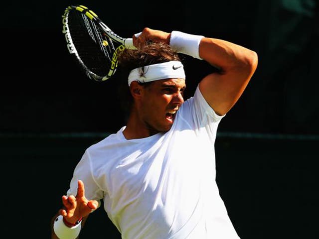 Rafa Nadal’s win over Martin Klizan on Tuesday was his second Wimbledon victory since 2011