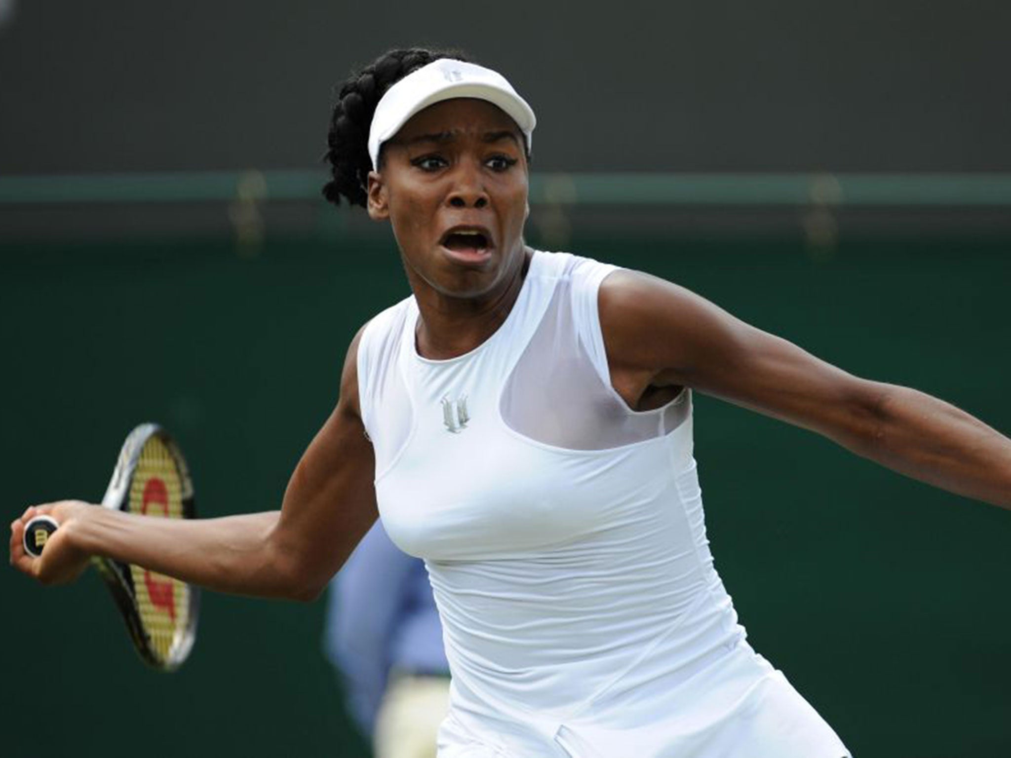 Venus Williams is the oldest player left in the women’s draw but 34-year-old still packs a punch