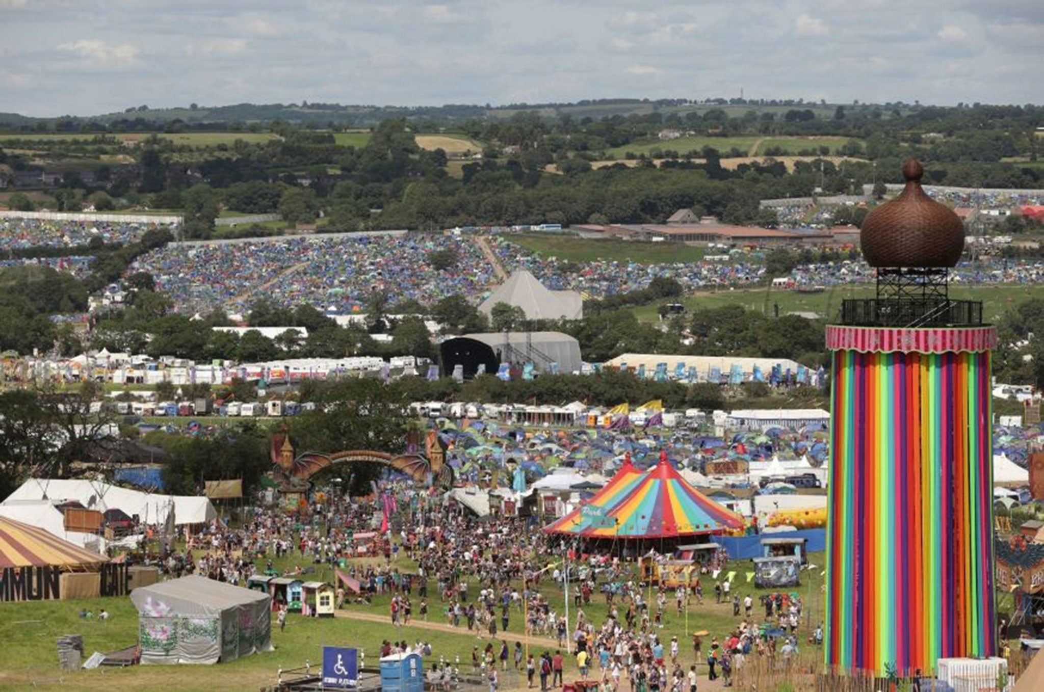 The BBC's coverage of Glastonbury kicks of at 7pm with a special on-site at Worthy Farm edition of The One Show