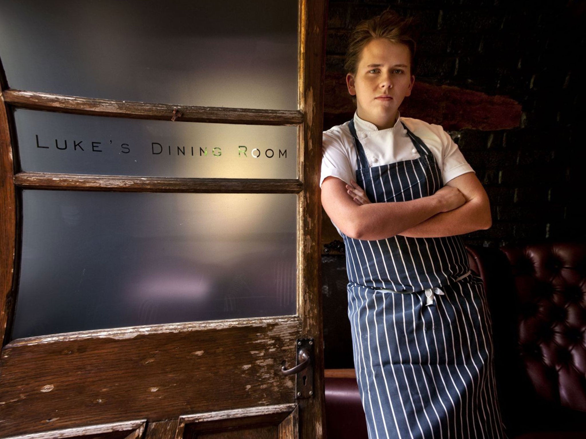 Junior masterchef: Luke Thomas at his restaurant, recently named the best in Berkshire