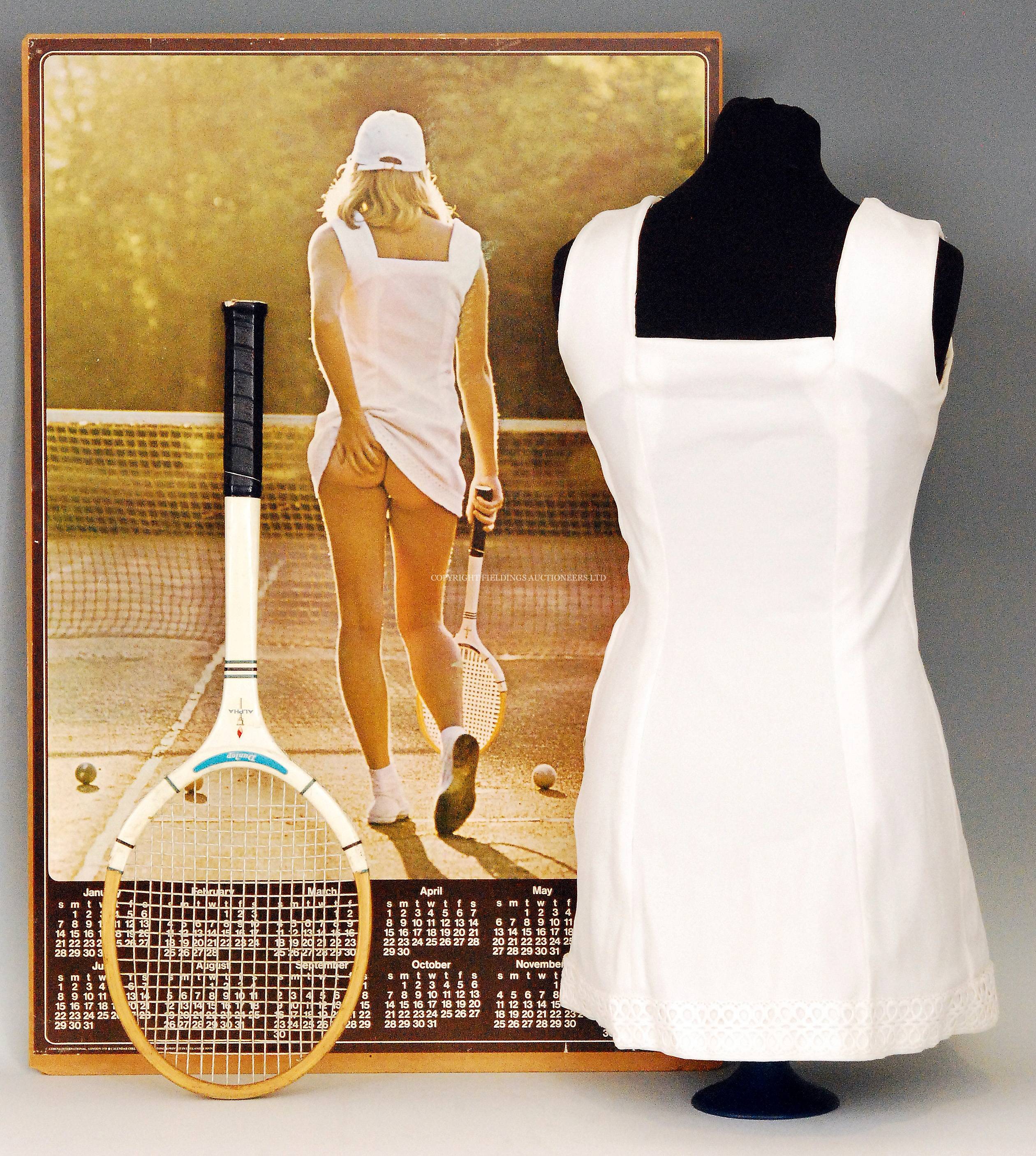 The dress in the iconic 'Tennis Girl' poster is going up for auction