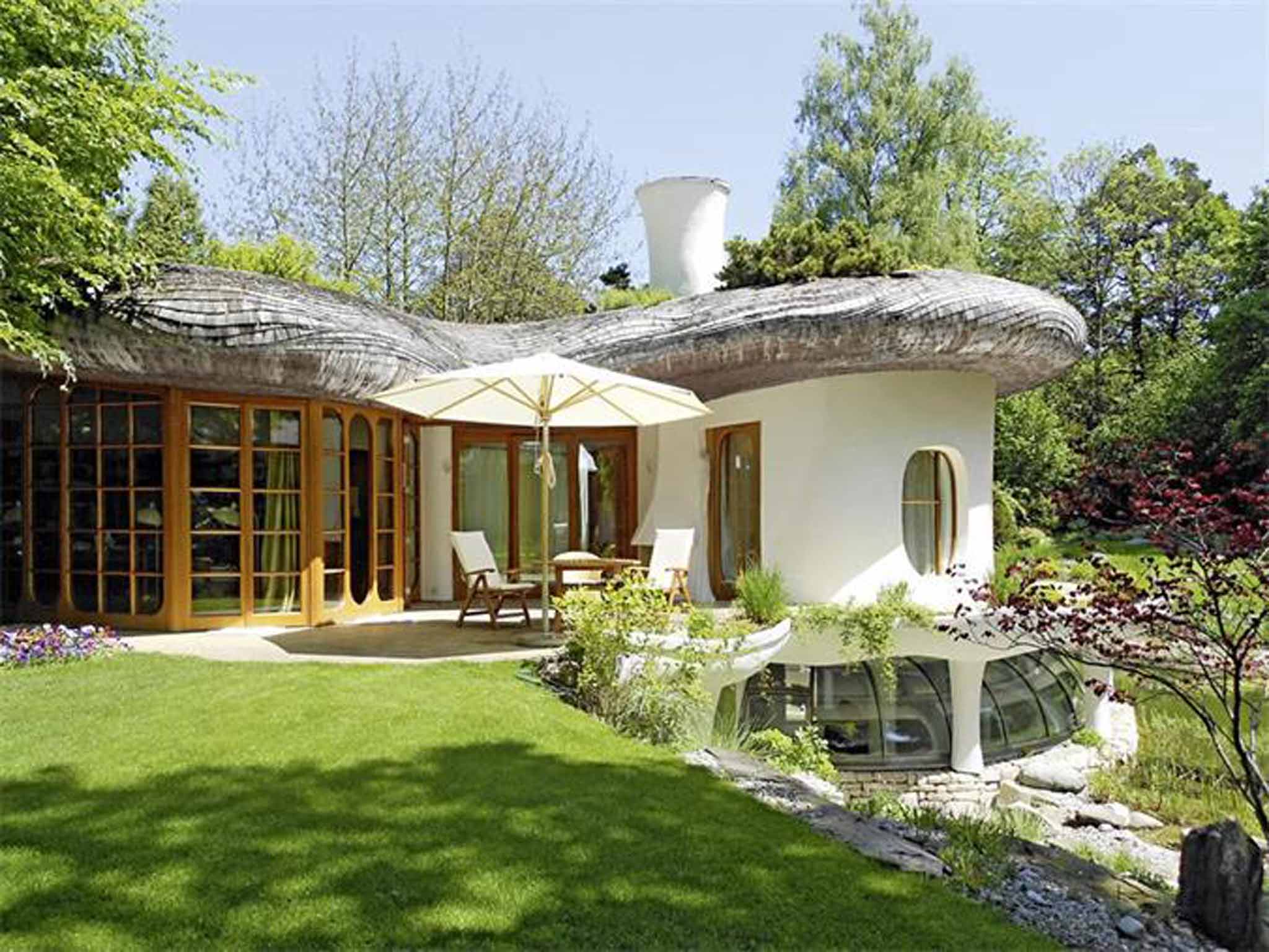 5. OLYMPISTADION, MUNICH PRICE: 18.500.000 EUROS DISTANCE: Approx. 19km Inspired by traditional Sardinian round houses, this designer villa spans almost 9,000 sq ft in more than three quarters of an acre. Its 22 r