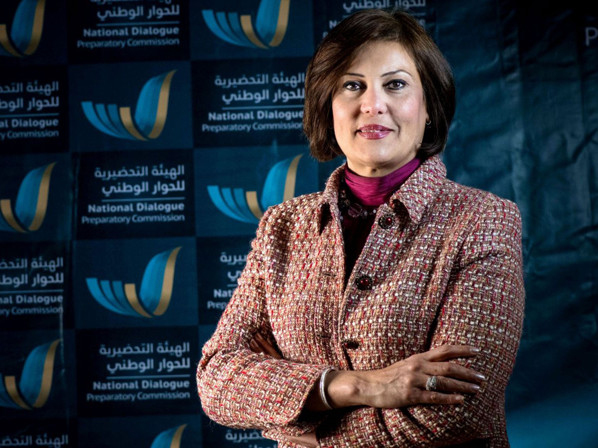 Bugaighis in March this year: she was killed just after casting her vote in Libya’s elections