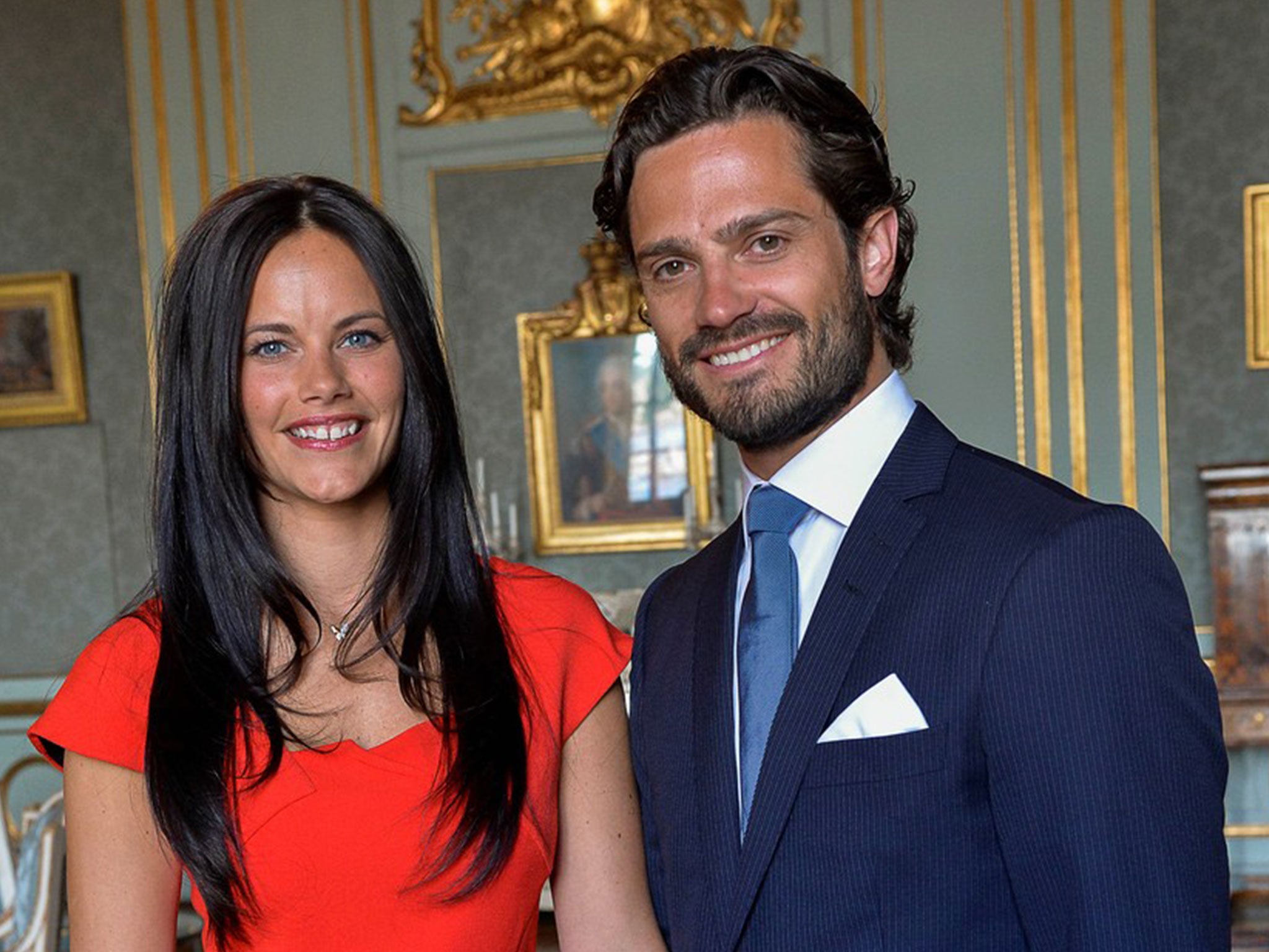 Prince Carl Philip of Sweden and fiancee Sofia Hellqvist