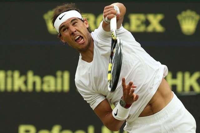 Rafael Nadal takes on Nick Kyrgios