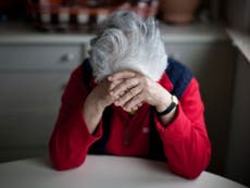 Tens of thousands of elderly people are left home and alone
