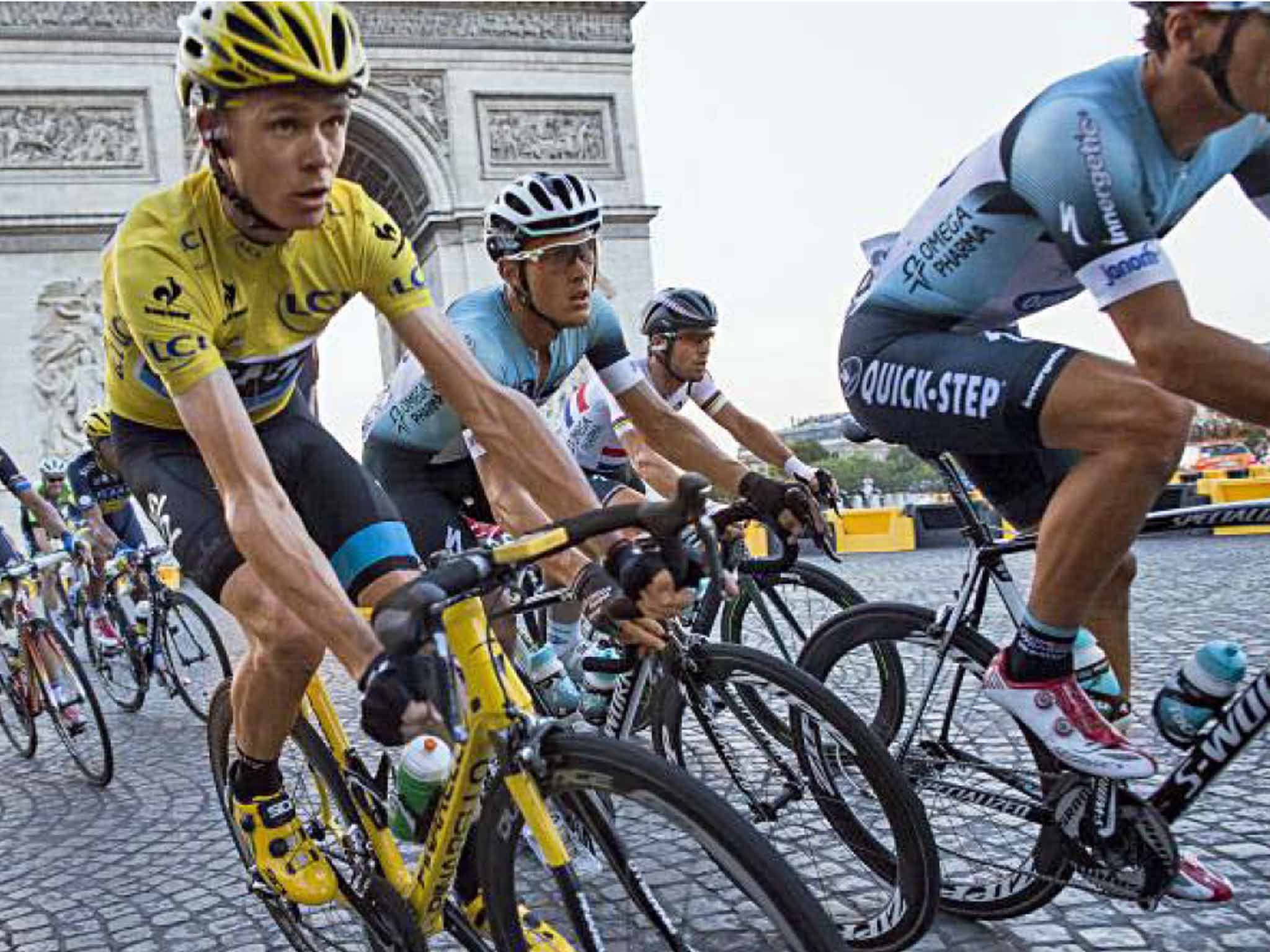 Wheel deal: Chris Froome on last year's race