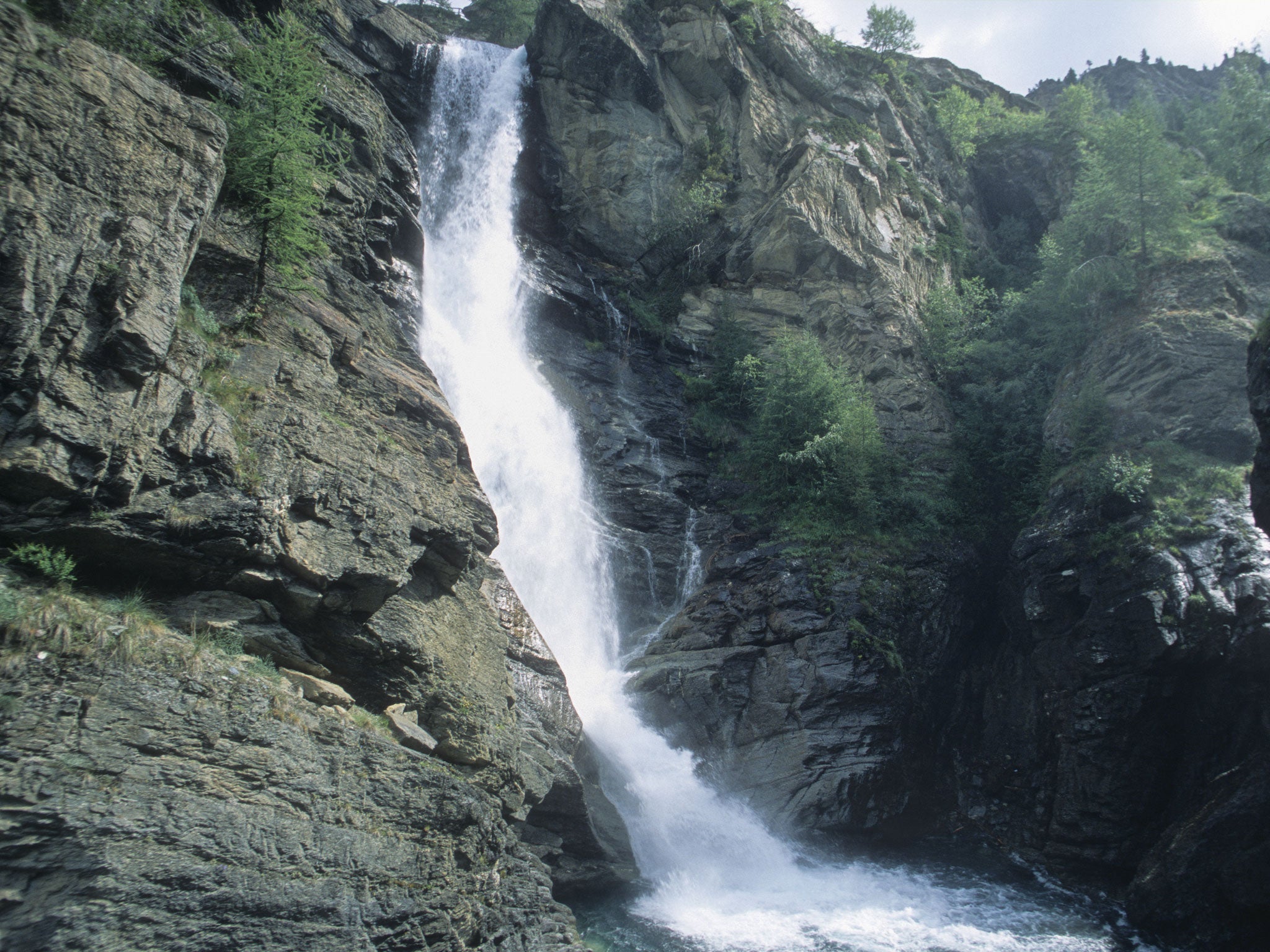 The 15-year-old boy, who has not been named, was part of a group visiting the Lillaz waterfalls near Cogne