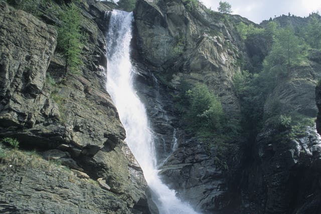 The 15-year-old boy, who has not been named, was part of a group visiting the Lillaz waterfalls near Cogne