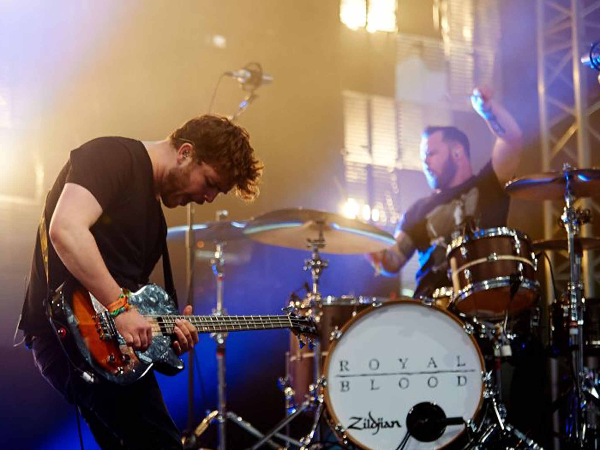 Fired up: Mike Kerr and Ben Thatcher of Royal Blood