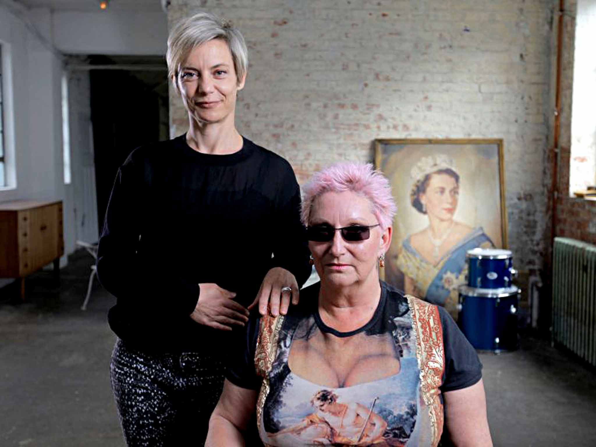 God save the Queen: Miranda Sawyer with punk model Jordan in 'The Culture Show'