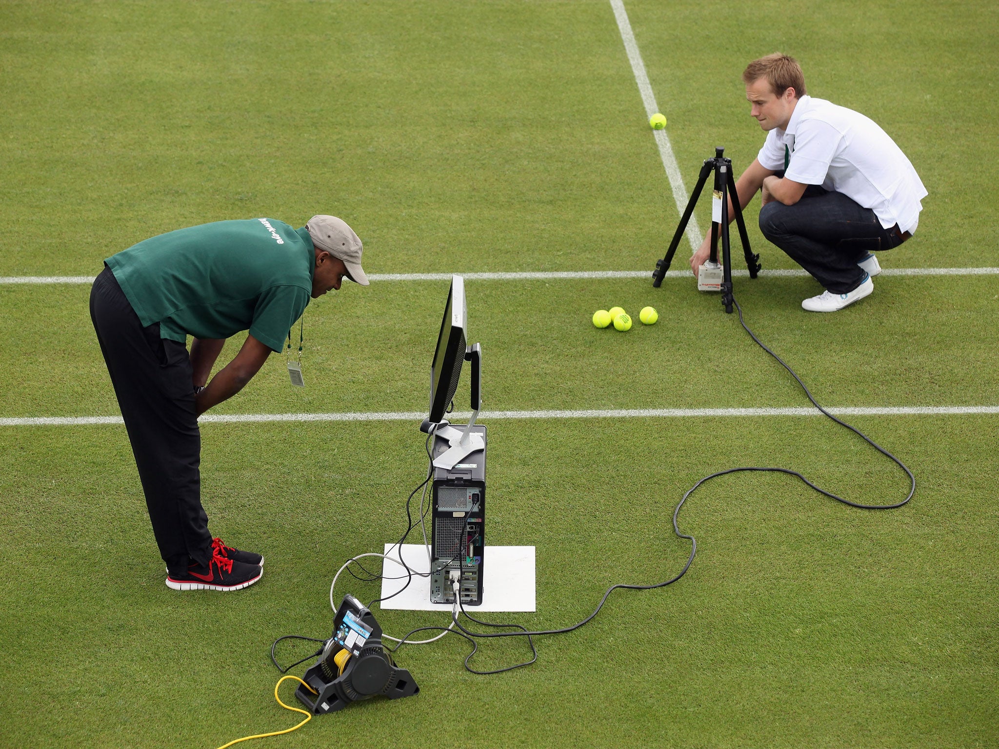 Hawk-Eye is also trialling robotic cameras that track players’ every move on Wimbledon’s outer courts. The data can tell them things such as how far they ran and where they spent the most time around the court