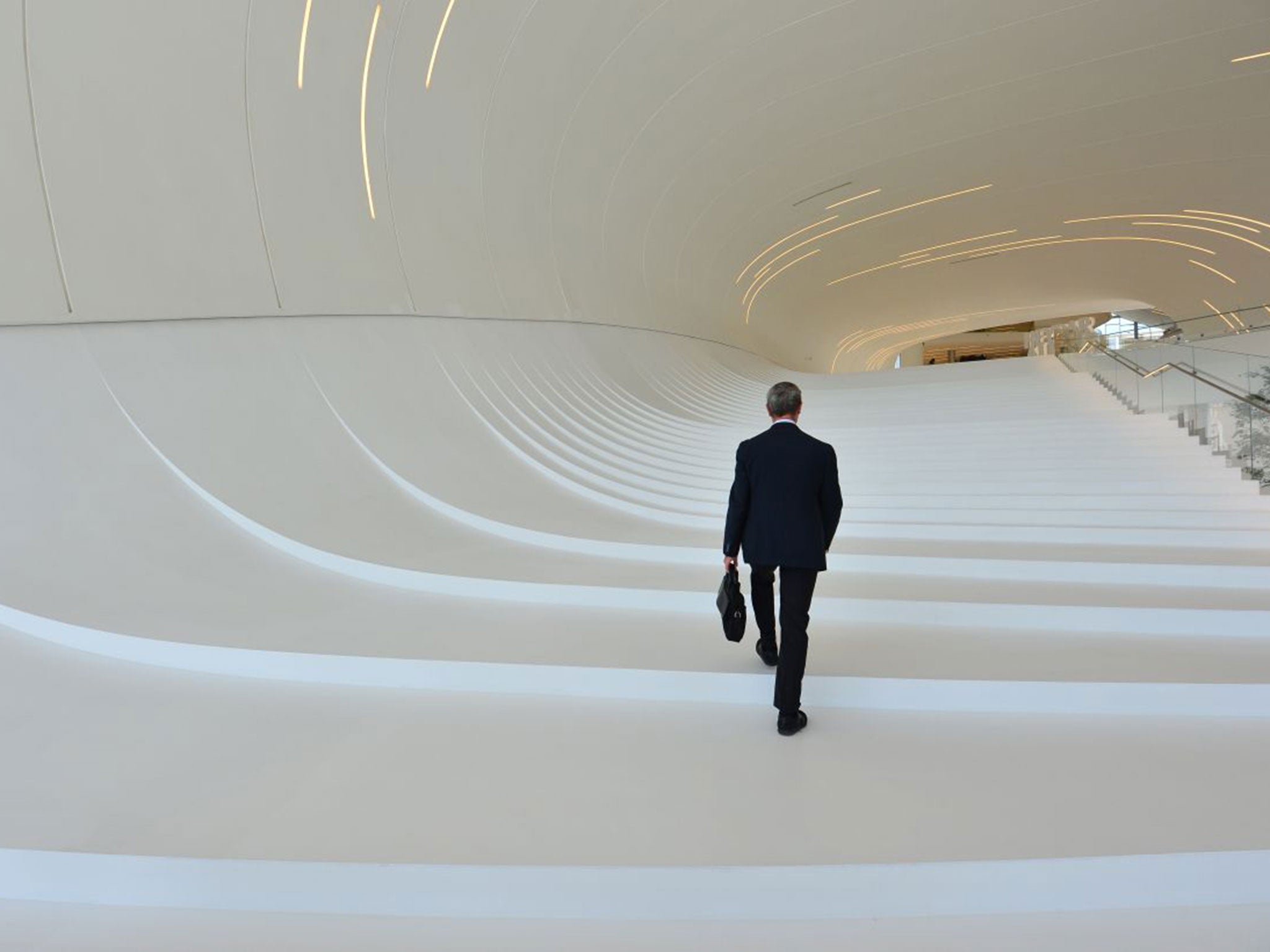 Dame Zaha Hadid’s Heydar Aliyev Centre in Baku, commissioned by the dictator’s son