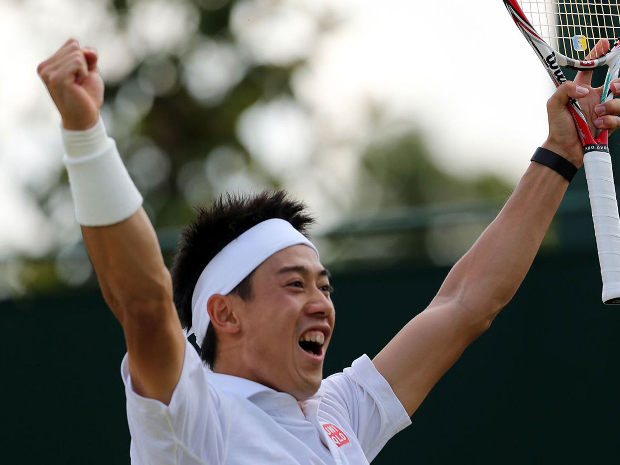 Kei Nishikori is through to the fourth round for the first time. He will take on Milos Raonic of Canada