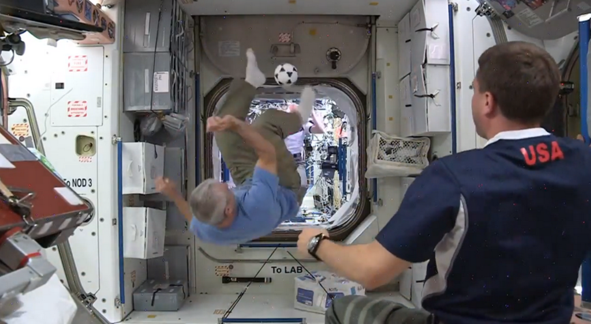 Not even football in space will keep astronauts' healthy.