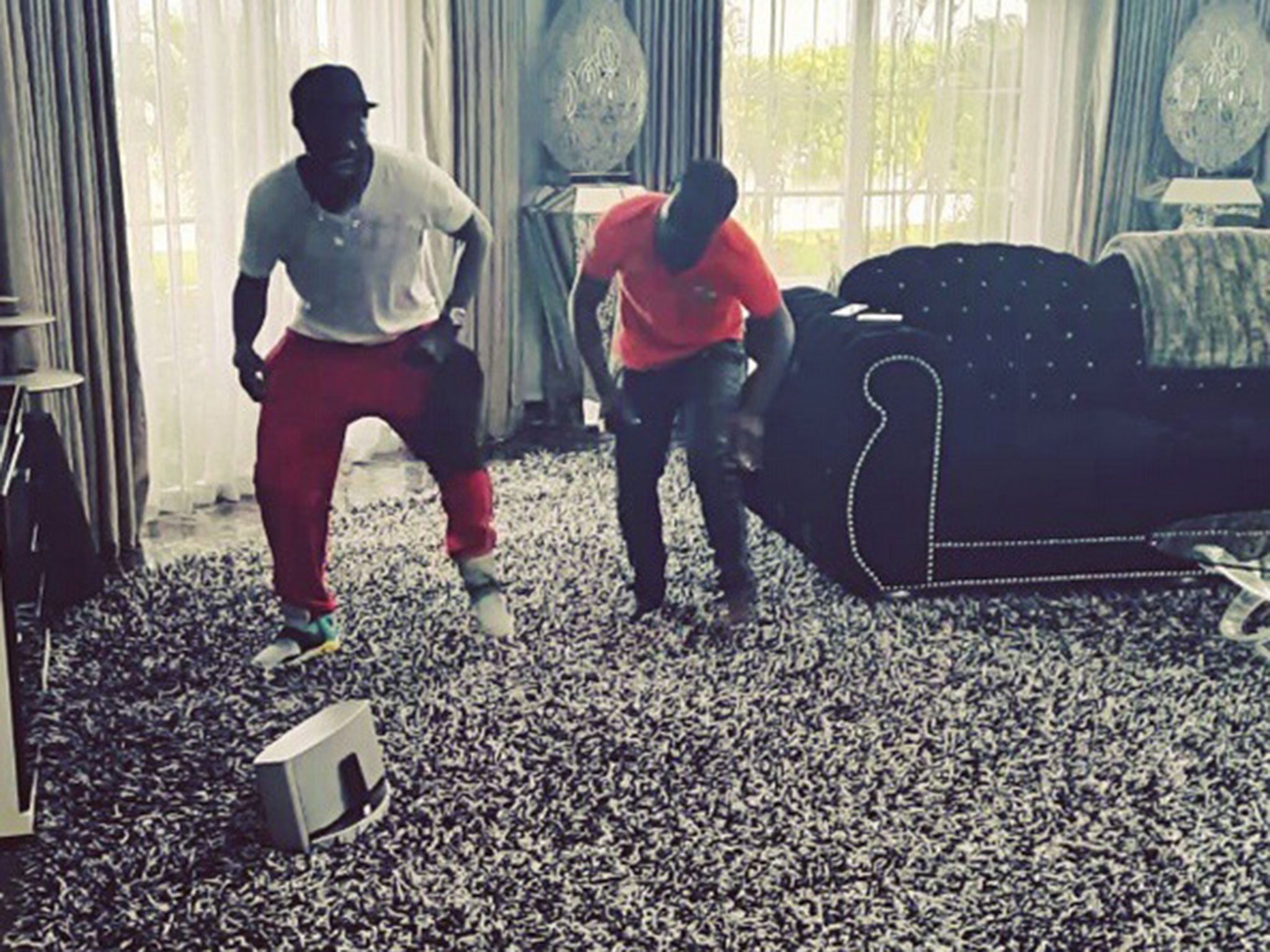 Emmanuel Adebayor and his new dance moves