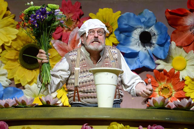 Terry Gilliam performs on the opening night of 'Monty Python Live (Mostly)'