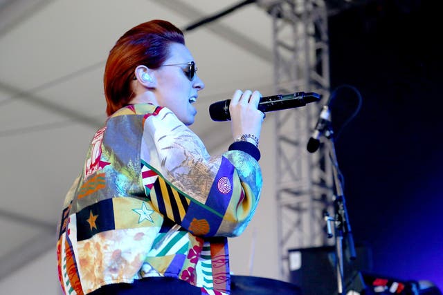 La Roux performs during the 2014 Governors Ball Music Festival in New York