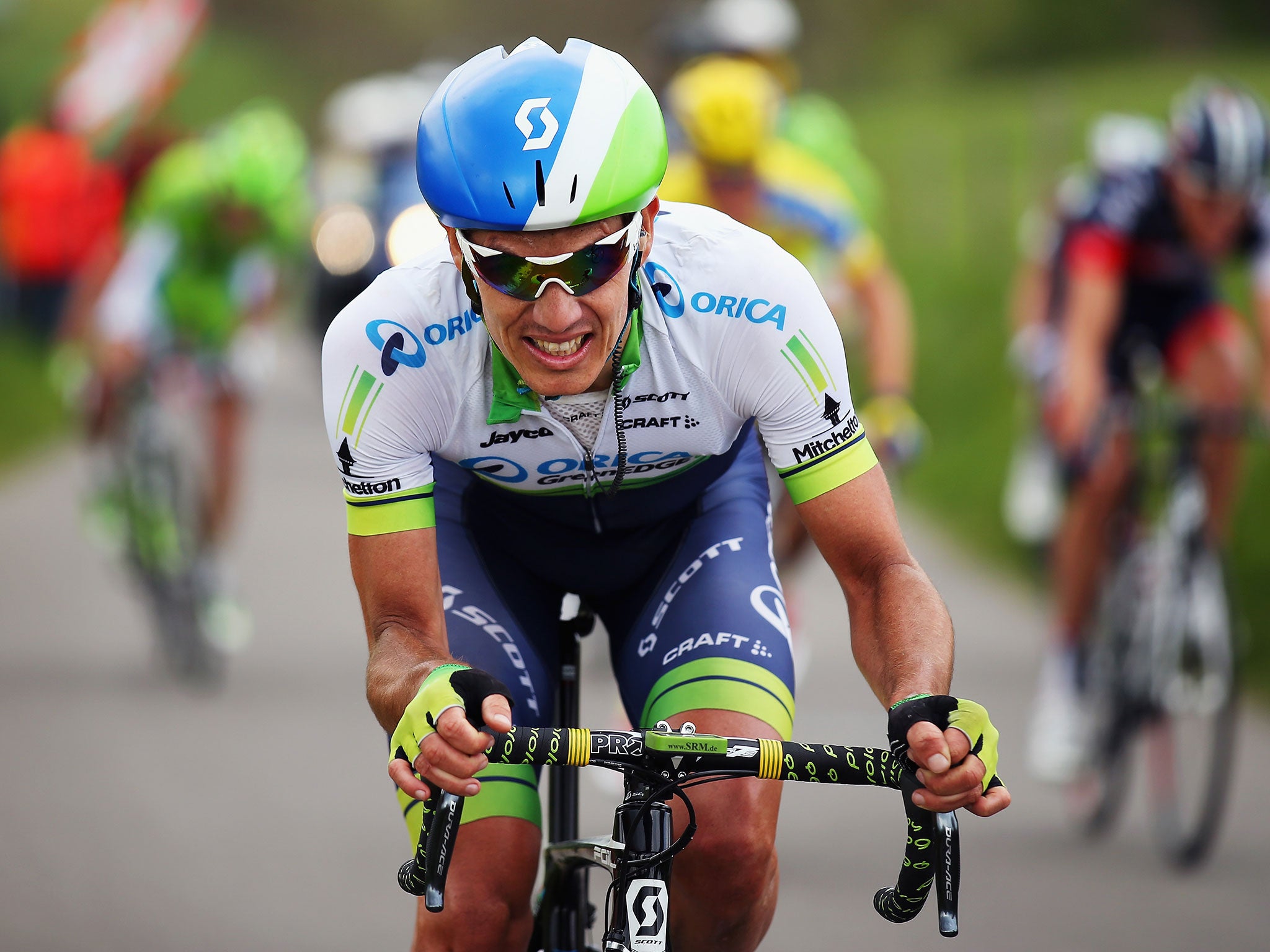 Daryl Impey of South Africa and Orica GreenEDGE in action during the 49th edition of the Amstel Gold Race on April 20, 2014 in Maastricht, Netherlands.