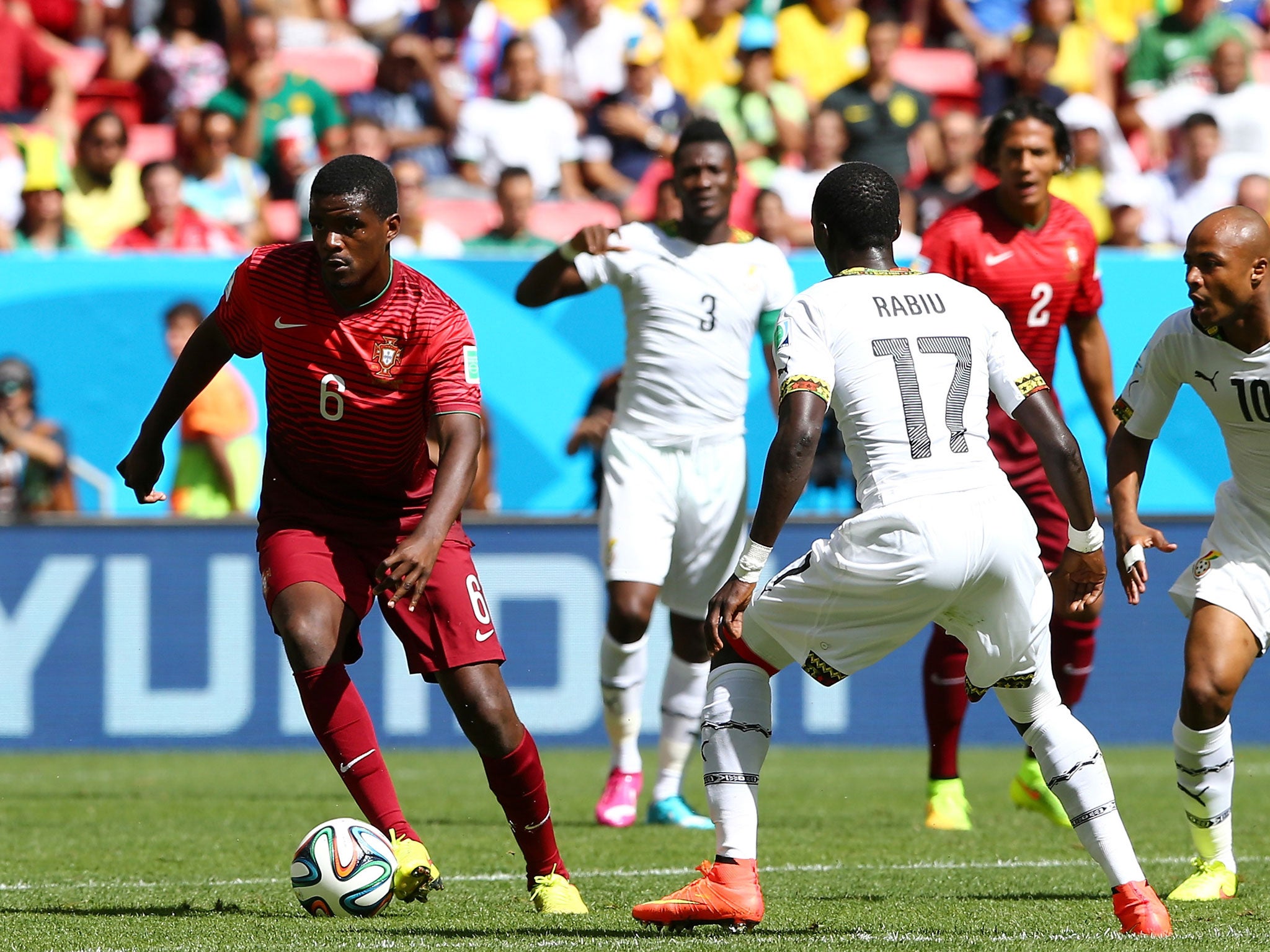 William Carvalho in action for Portugal