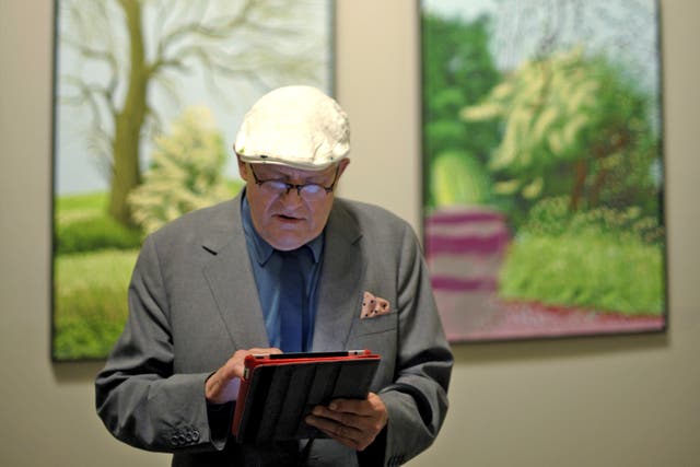 David Hockney has used an iPad to draw for ‘The New Yorker’ magazine