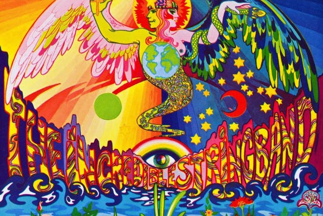 The cover of the Incredible String Band’s second LP, released in 1967, showed psychedelia’s influence on music and art