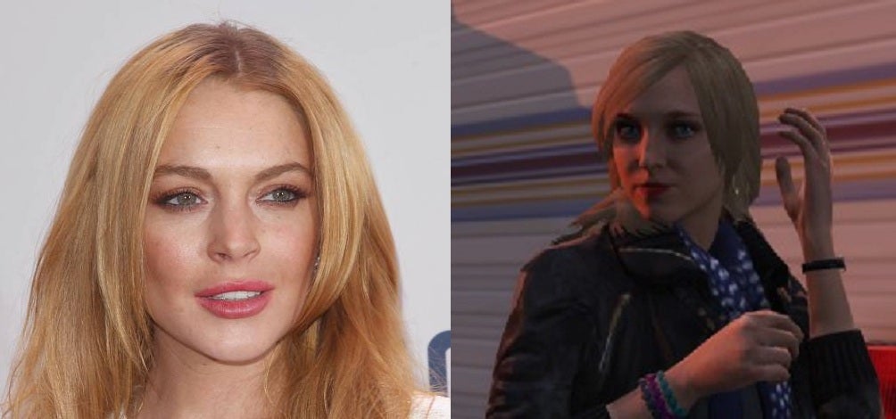 Lindsay Lohan and Grand Theft Auto V's 'Lacey Jonas'
