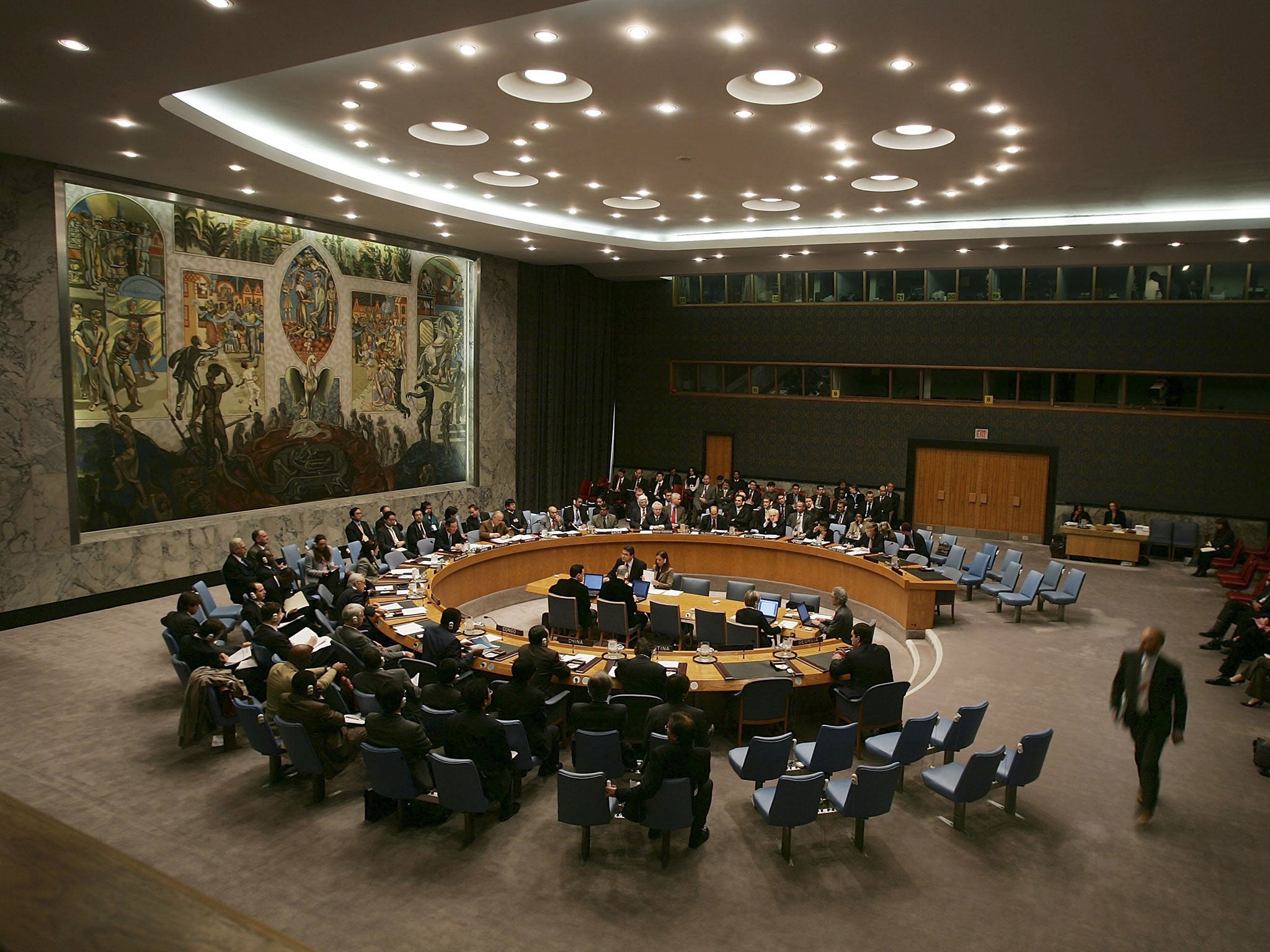 The UN Security Chamber pictured in 2006