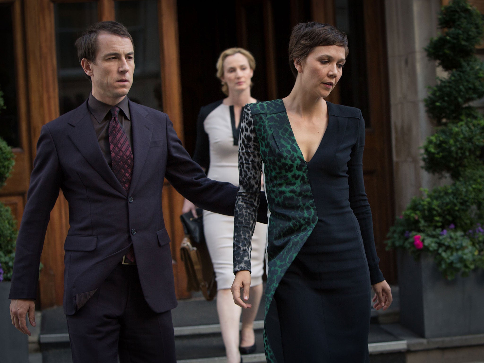 Helping hand: Tobias Menzies, Genevieve O’Reilly and Maggie Gyllenhaal in political drama ‘The Honourable Woman’