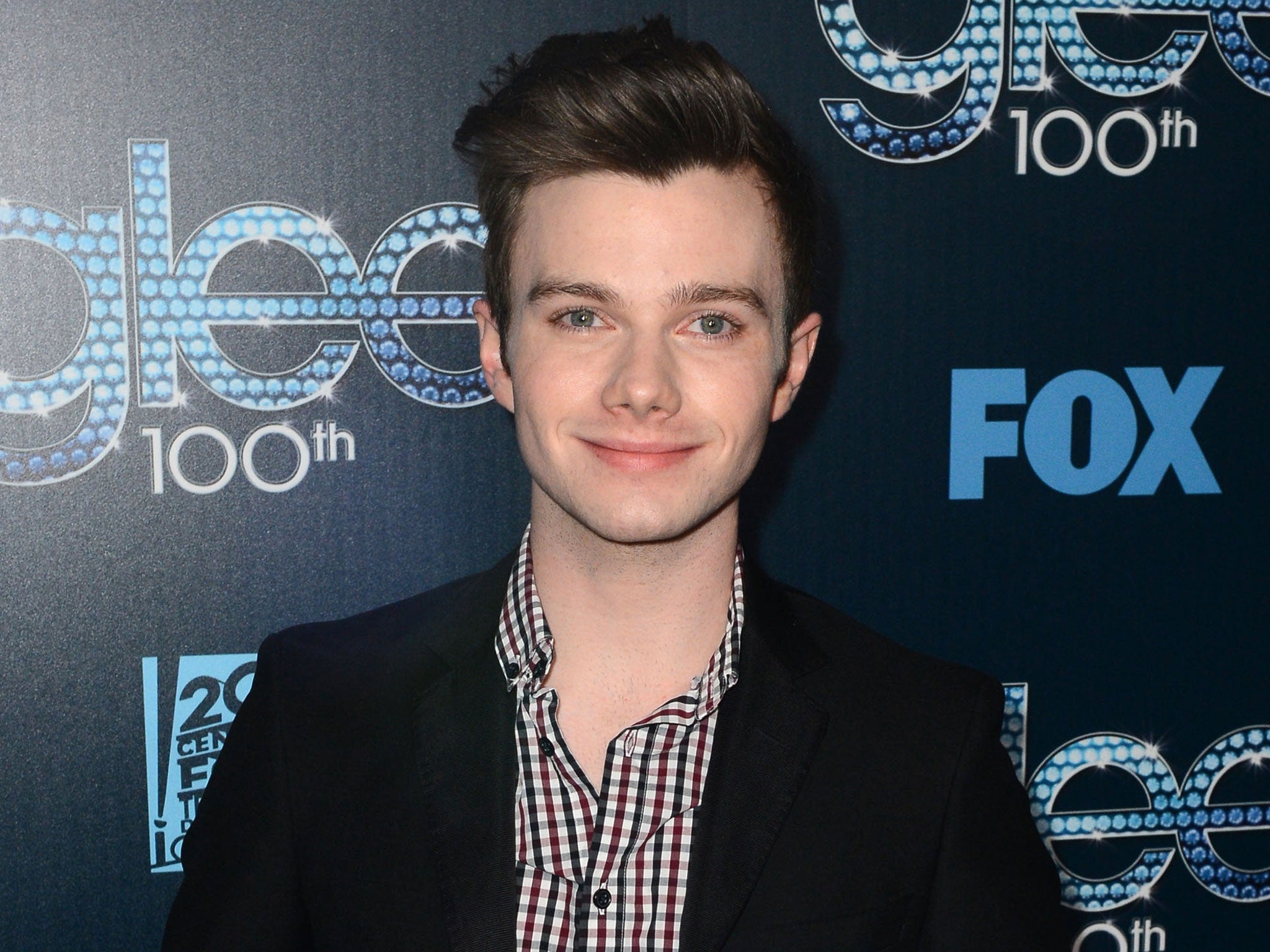 Actor Chris Colfer pictured attending Fox's 'GLEE' 100th Episode Celebration held at Chateau Marmont on March 18, 2014 in Los Angeles, California.