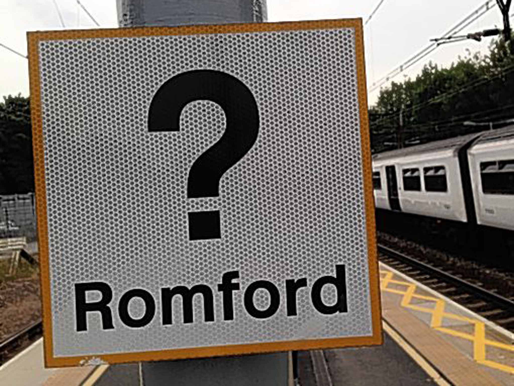 Sign language: Shenfield station’s puzzling board