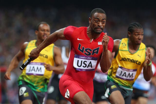 American Tyson Gay received a one-year reduced ban for testing positive to steroids