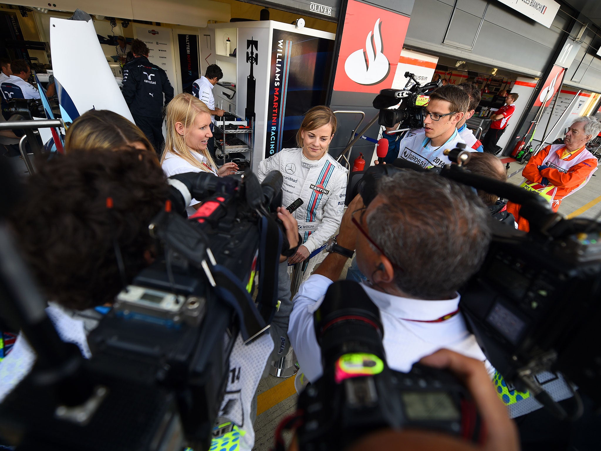 Williams driver Susie Wolff made history in practice for the British Grand Prix but it lasted only 22 minutes