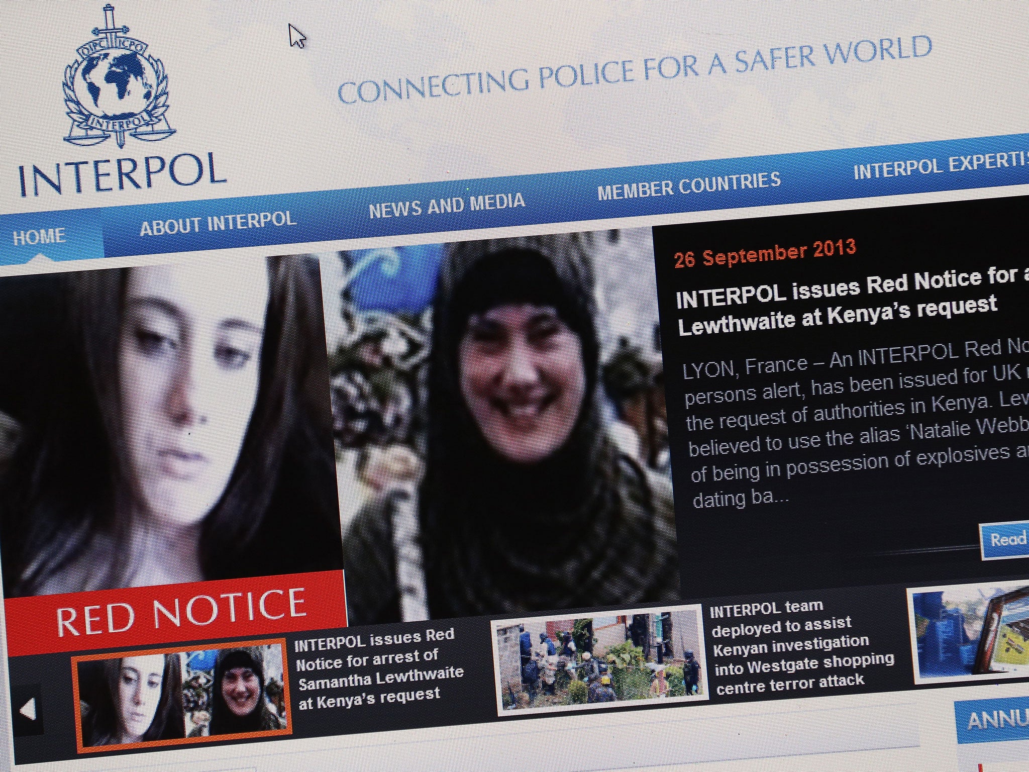 Fugitive: Interpol’s alert for ‘White Widow’ Samantha Lewthwaite after the Kenyan massacre
