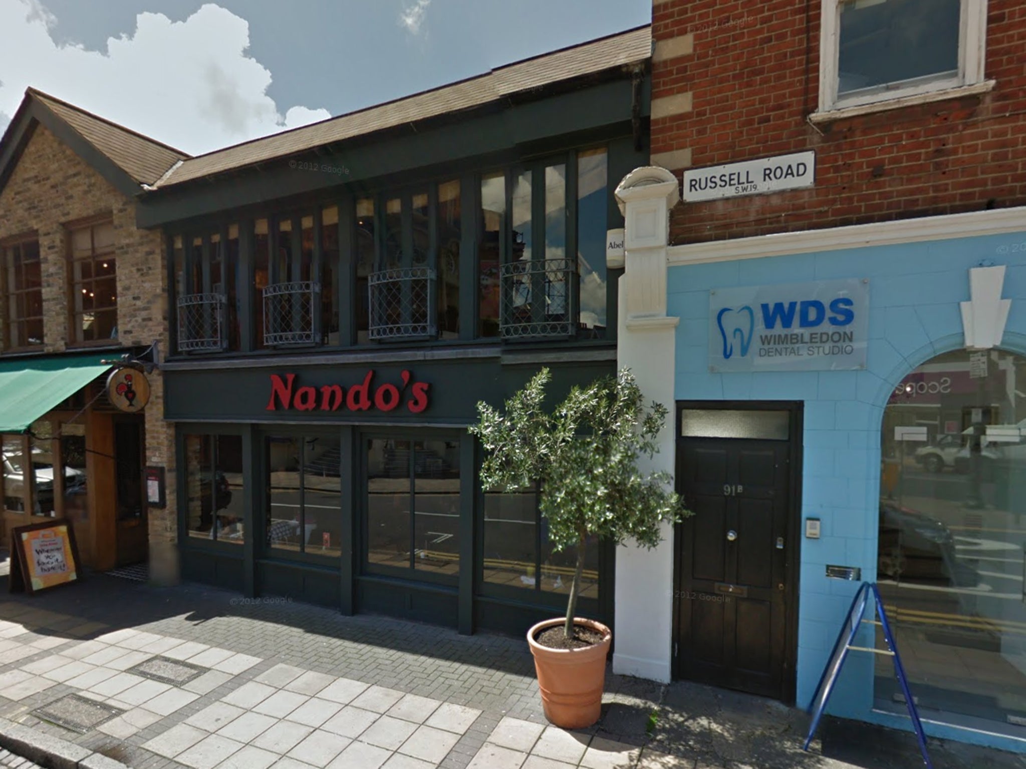 A Nandos branch in Wimbledon. Credit: Google Street View
