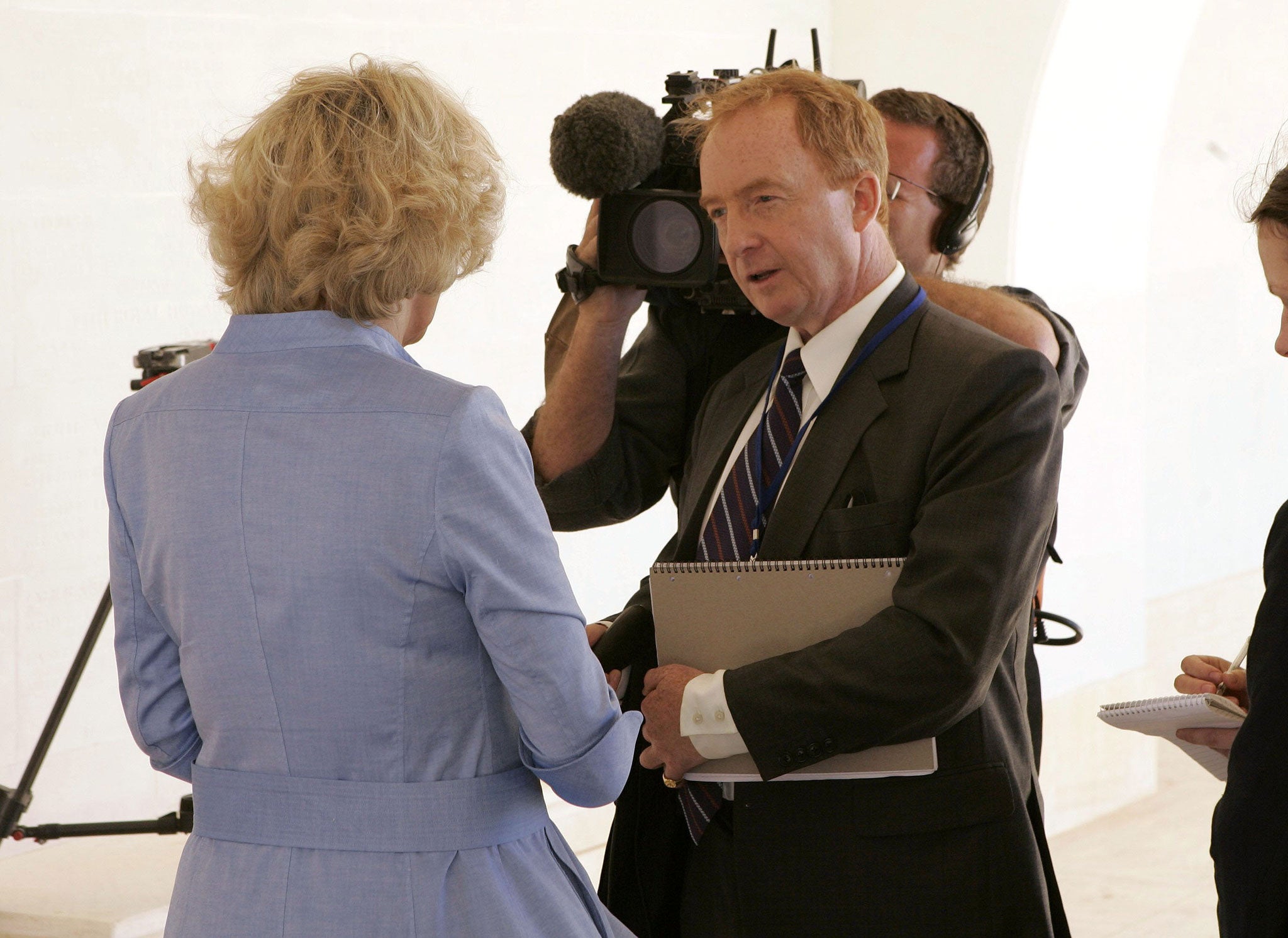 Witchell interviewing the Duchess of Cornwall in 2006