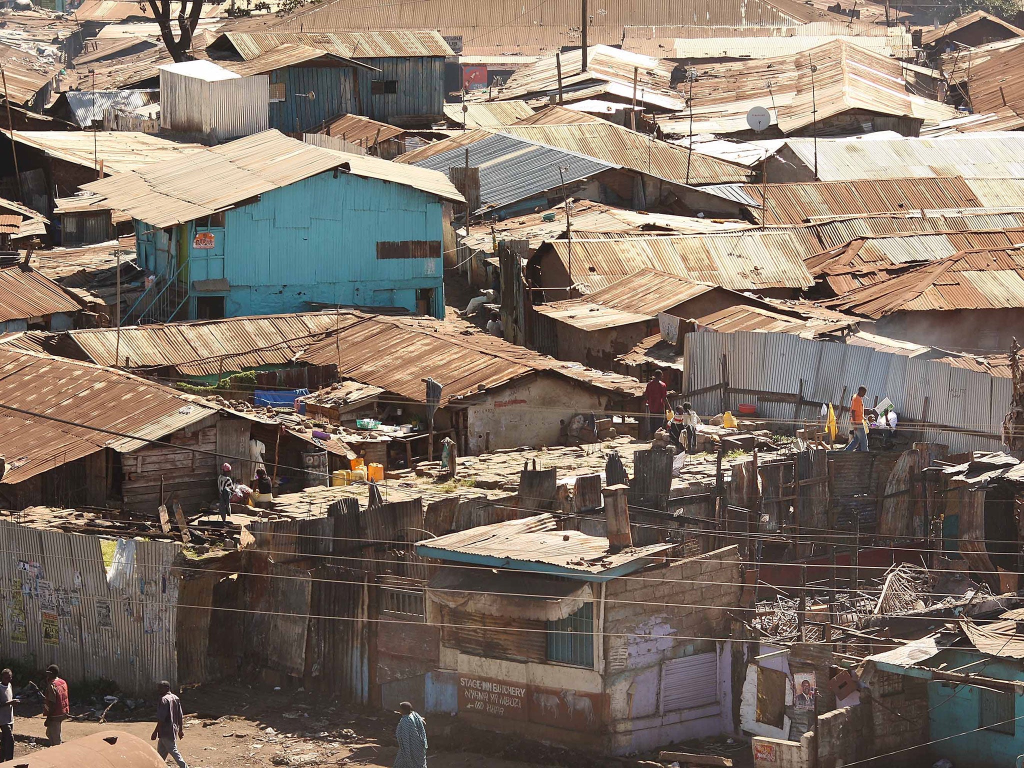 One of Nairobi's slums Kibera slum