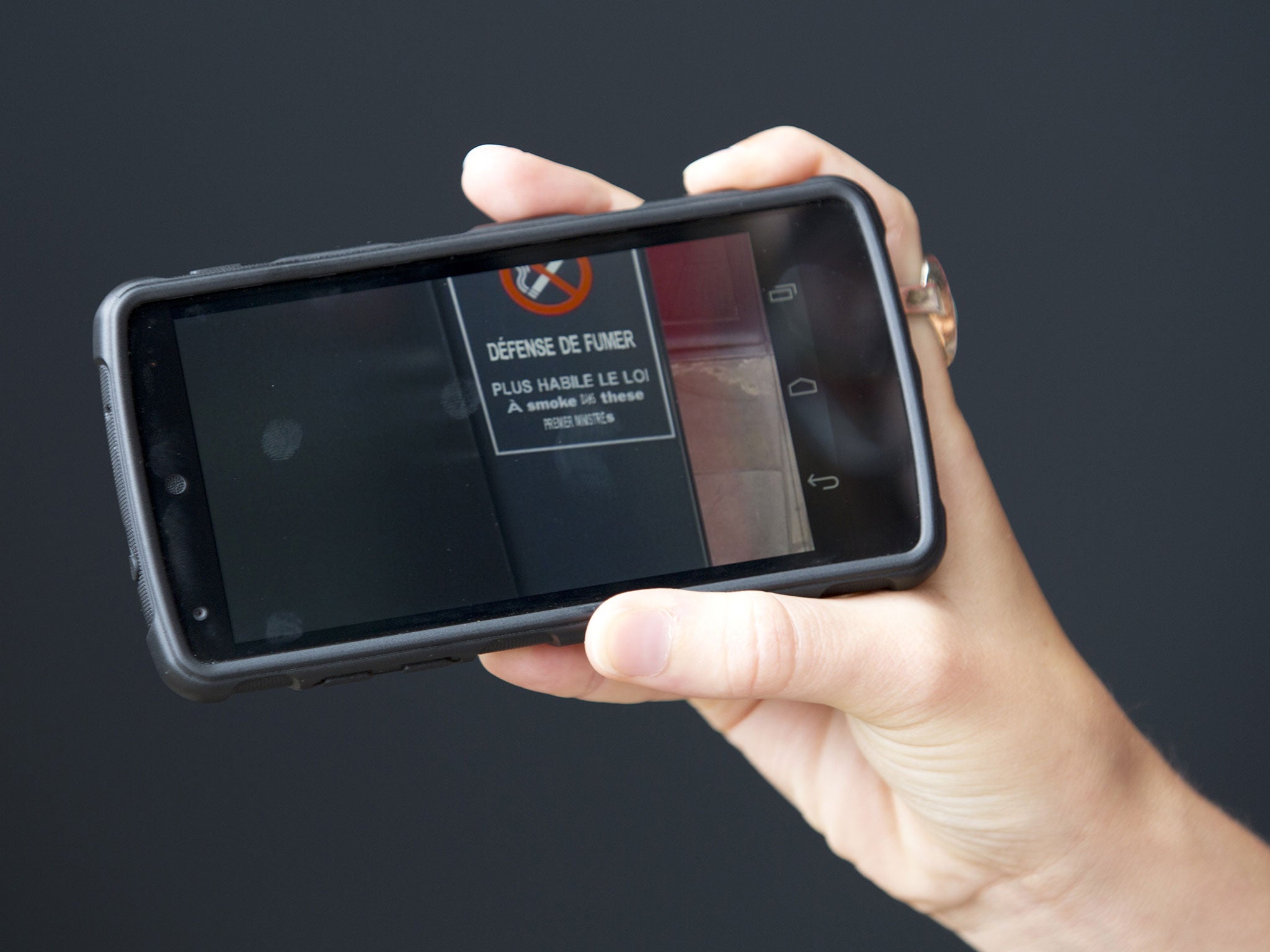 Google Glass replicated the translate function on a smartphone instantly