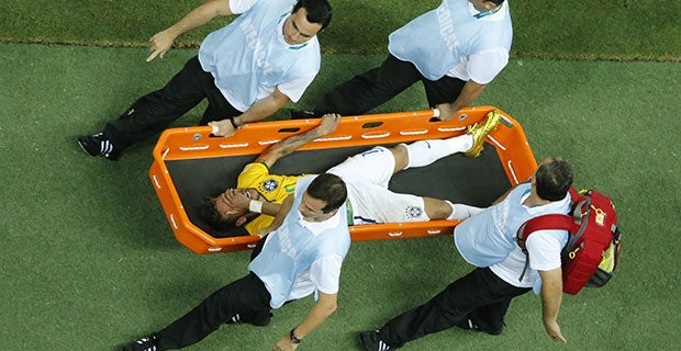 Neymar will miss the rest of the tournament after fracturing a vertebra