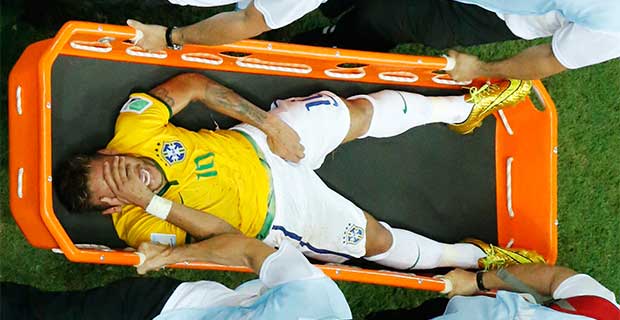 Neymar missed the semi-final humiliation against Germany