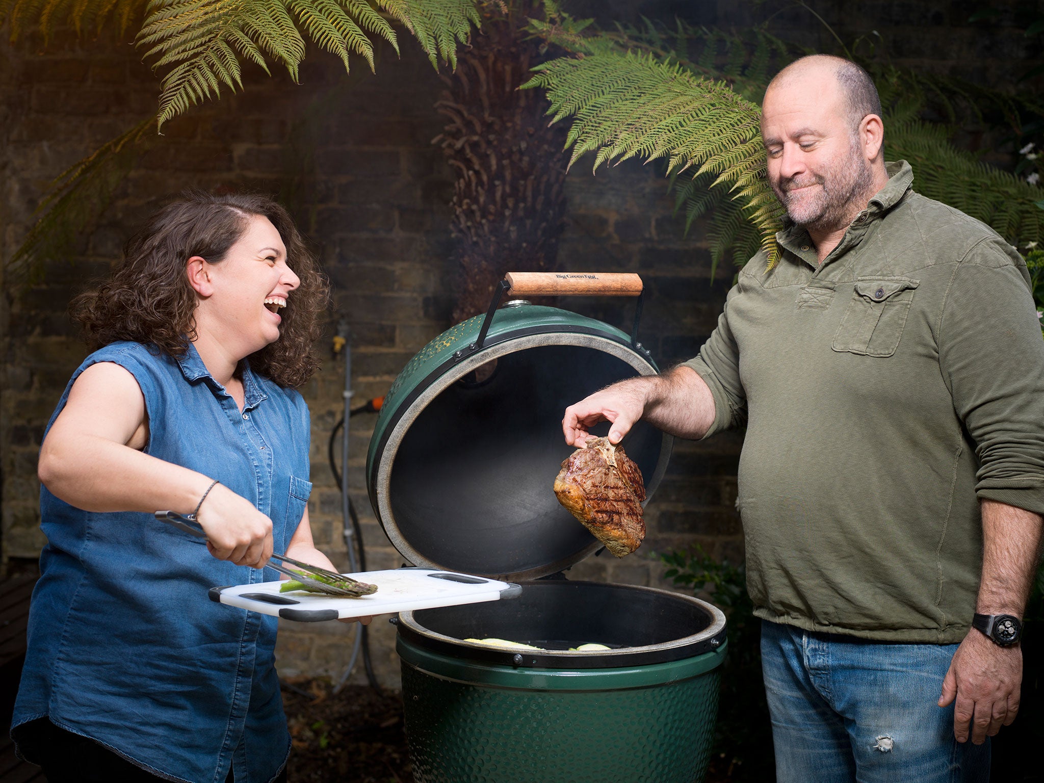 Turner says: 'Building a barbecue isn't hard. If you can get hold of a drum, build one out of that'